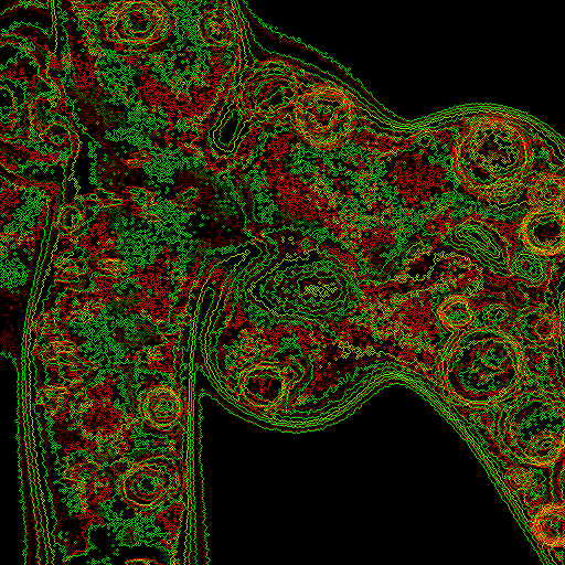 verfremdete Schnalle des Hausschwammes